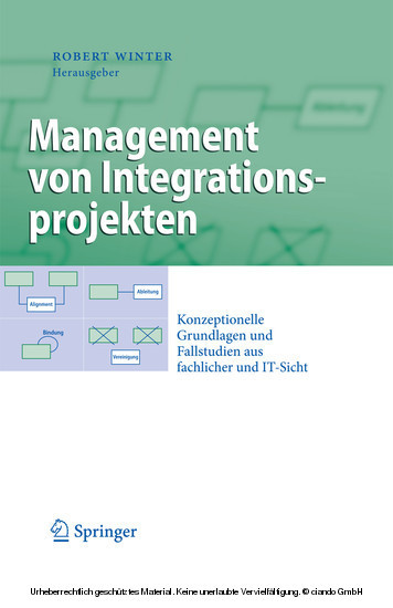 Management von Integrationsprojekten