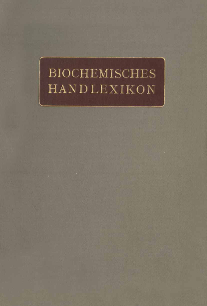 Biochemisches Handlexikon