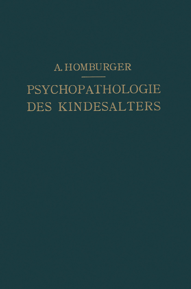 Vorlesungen über Psychopathologie des Kindesalters