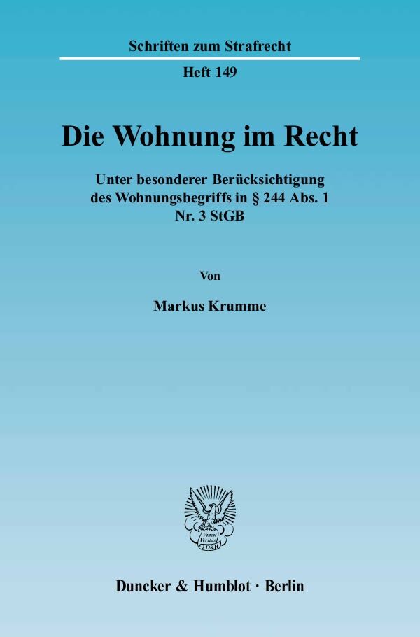 Die Wohnung im Recht.
