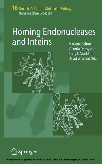 Homing Endonucleases and Inteins