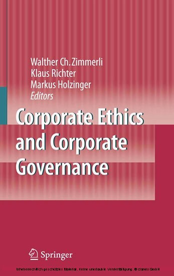 Corporate Ethics and Corporate Governance