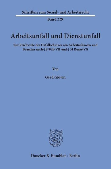 Arbeitsunfall und Dienstunfall.