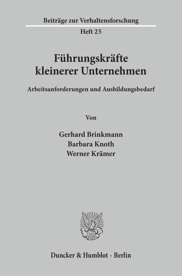 Führungskräfte kleinerer Unternehmen.