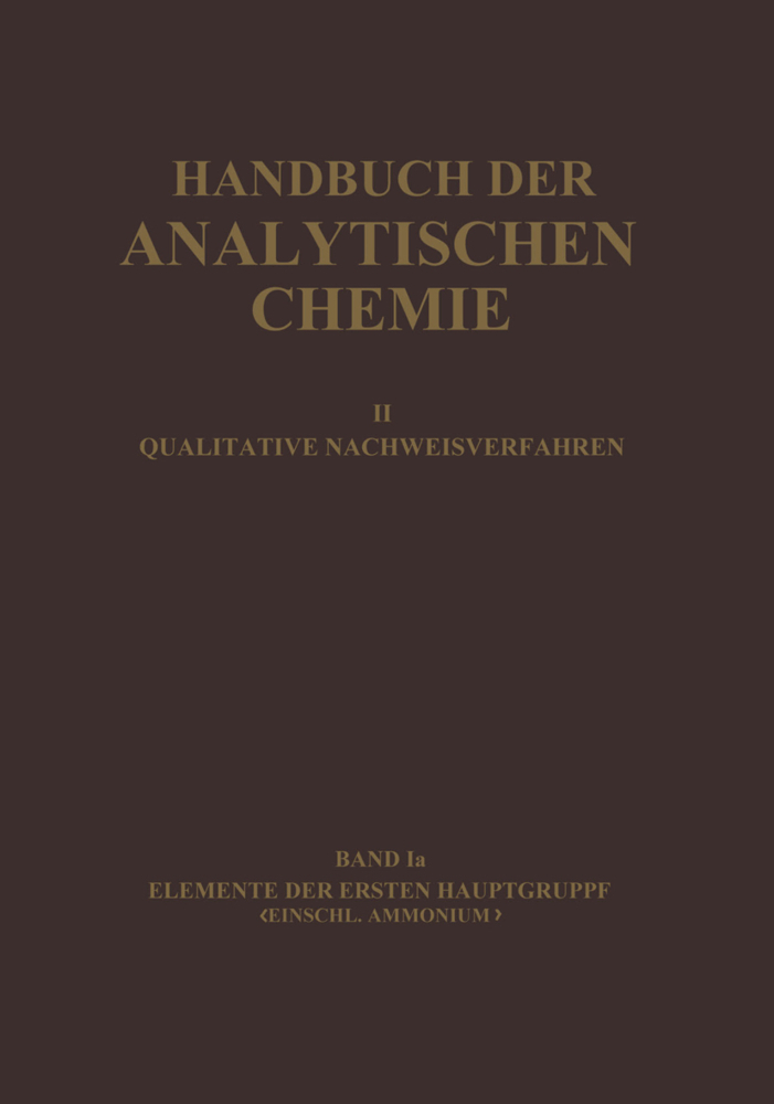 Elemente der Ersten Hauptgruppe Einschl. Ammonium