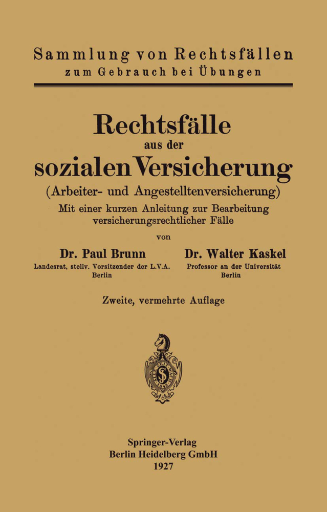Rechtsfälle aus der sozialen Versicherung