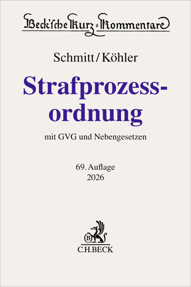 Strafprozessordnung. StPO