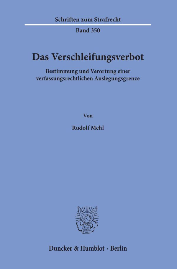Das Verschleifungsverbot
