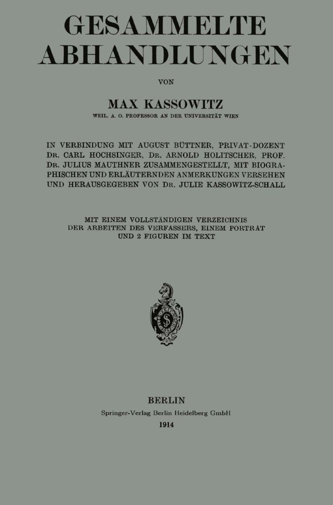 Gesammelte Abhandlungen