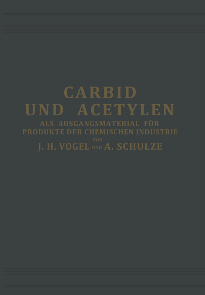 Carbid und Acetylen