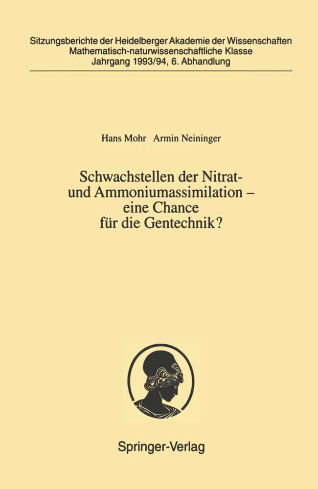 Schwachstellen der Nitrat- und Ammoniumassimilation - eine Chance für die Gentechnik?