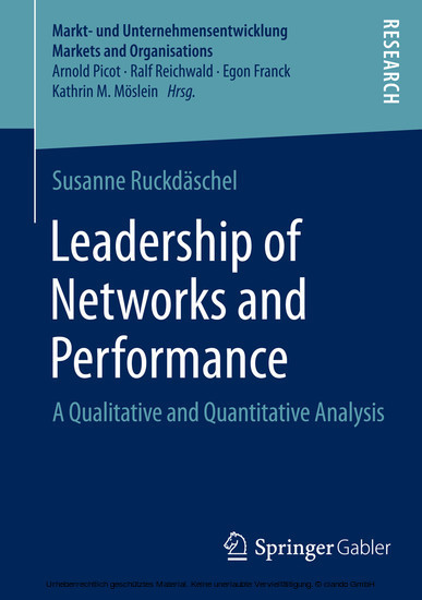 Leadership of Networks and Performance