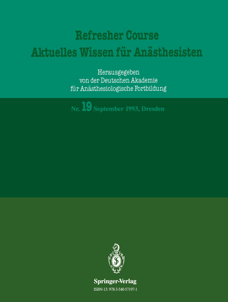 Refresher Course - Aktuelles Wissen für Anästhesisten