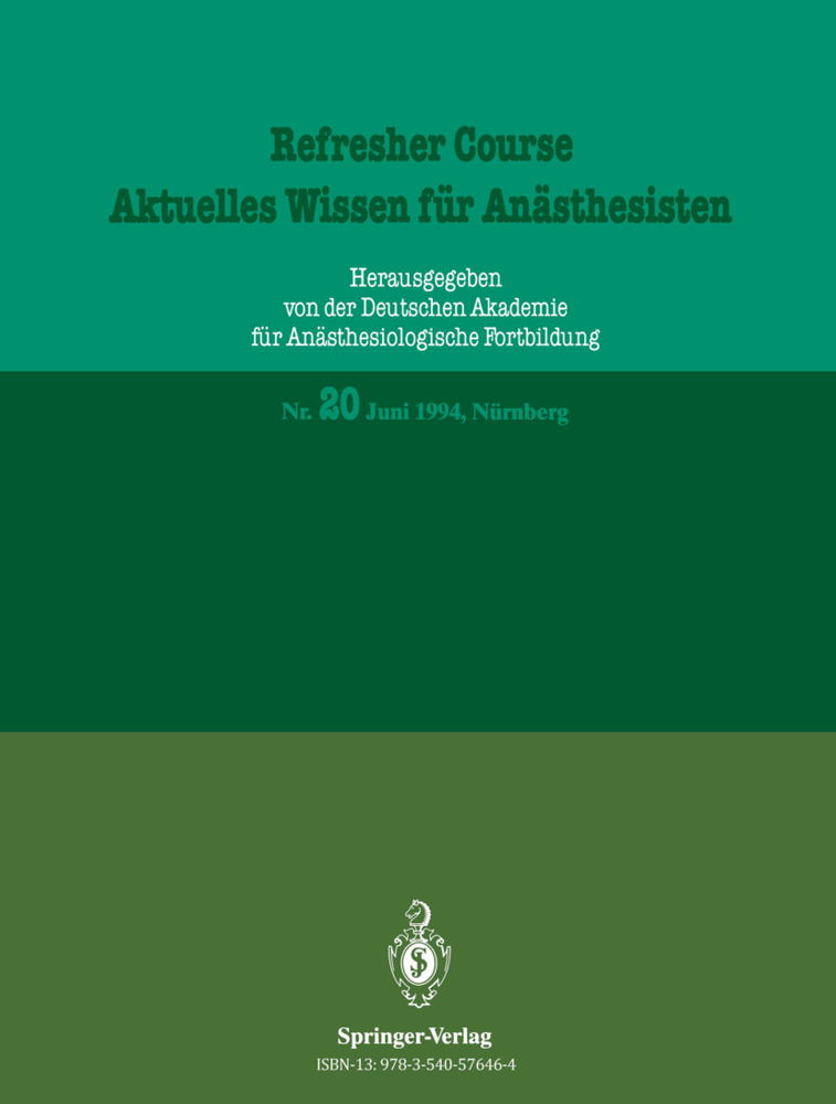 Aktuelles Wissen für Anästhesisten