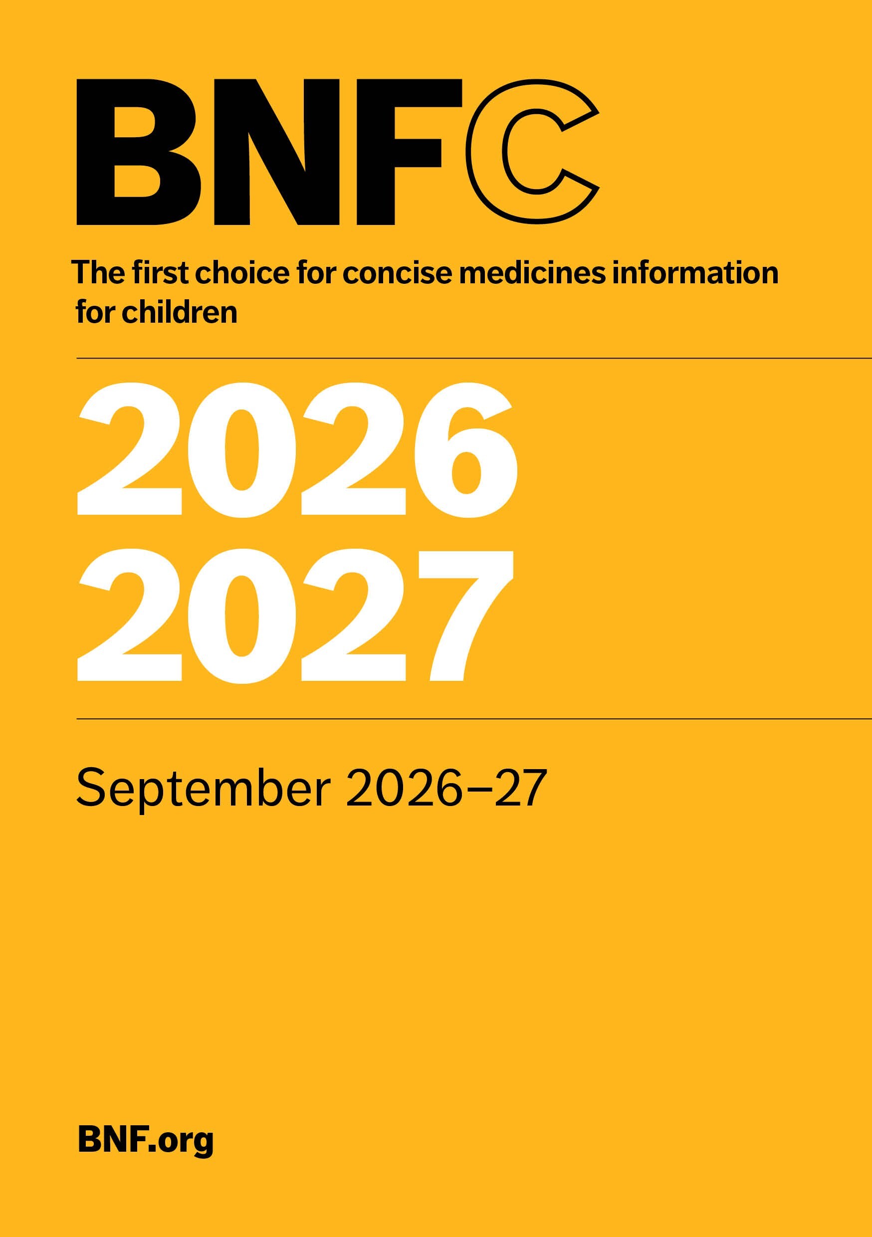 British National Formulary for Children 2026-2027