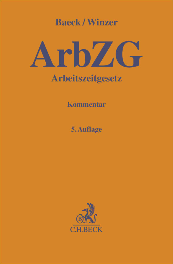 Arbeitszeitgesetz. ArbZG