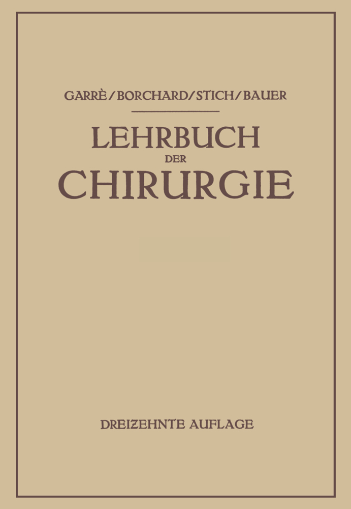 Lehrbuch der Chirurgie