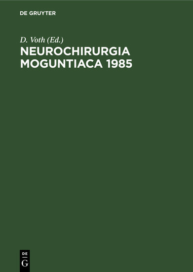 Neurochirurgia Moguntiaca 1985