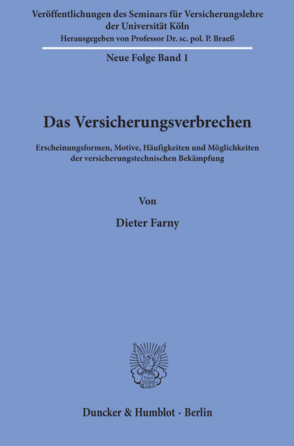 Das Versicherungsverbrechen.