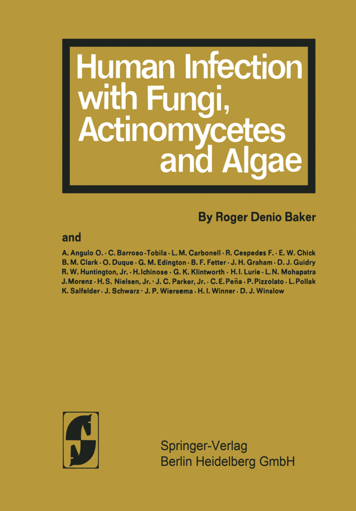 Human Infection with Fungi, Actinomxcetes and Algae, 2 Pts.