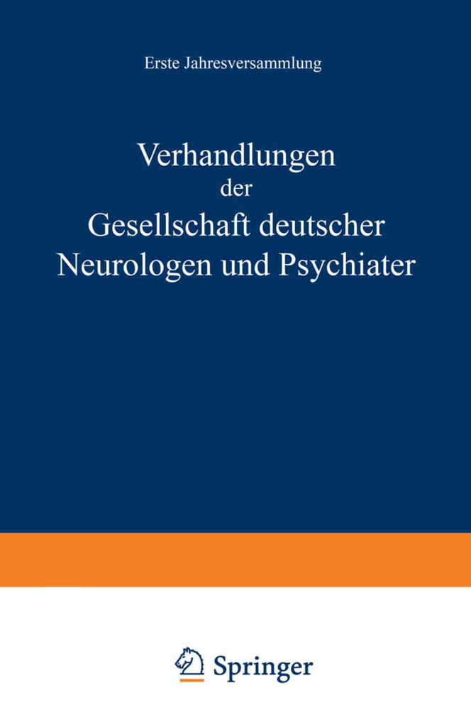 Verhandlungen der Gesellschaft Deutscher Neurologen und Psychiater
