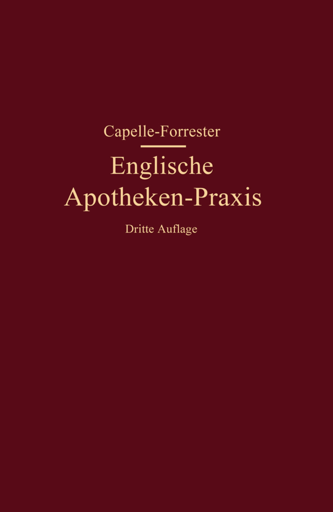 Englische Apotheken-Praxis