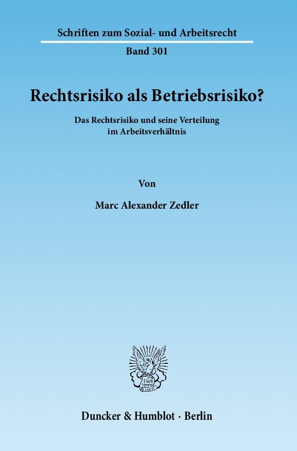 Rechtsrisiko als Betriebsrisiko?