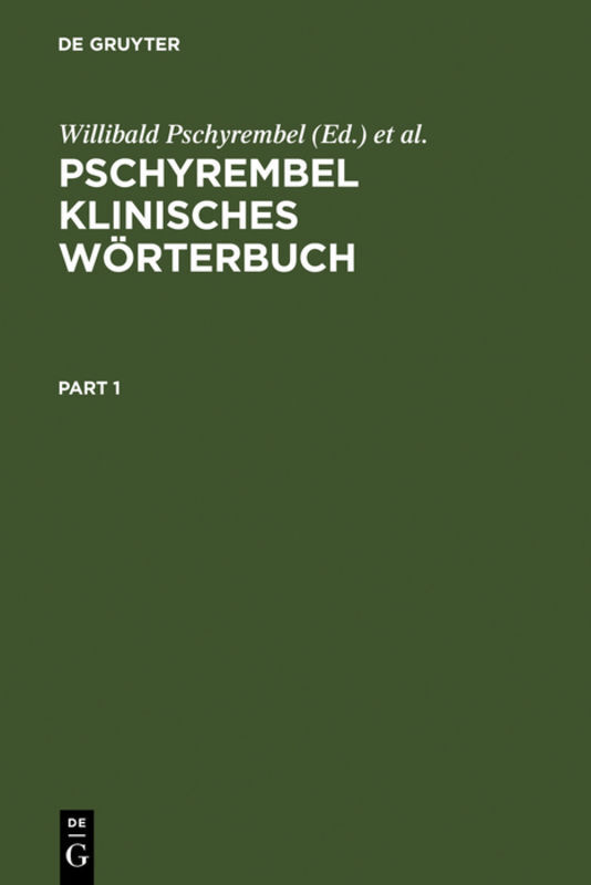 Pschyrembel klinisches Wörterbuch