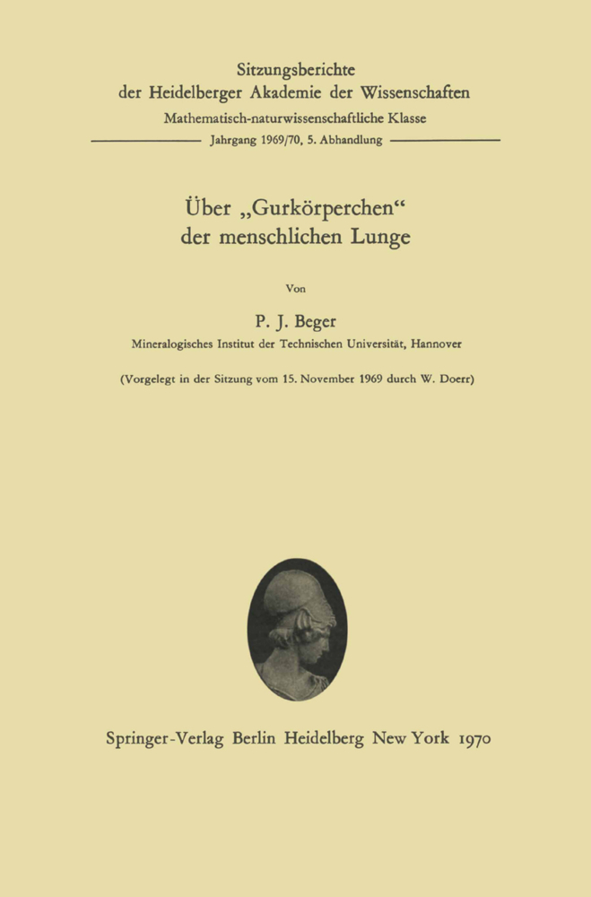 Über "Gurkörperchen" der menschlichen Lunge