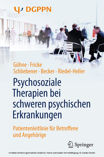 Psychosoziale Therapien bei schweren psychischen Erkrankungen
