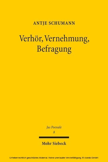 Verhör, Vernehmung, Befragung