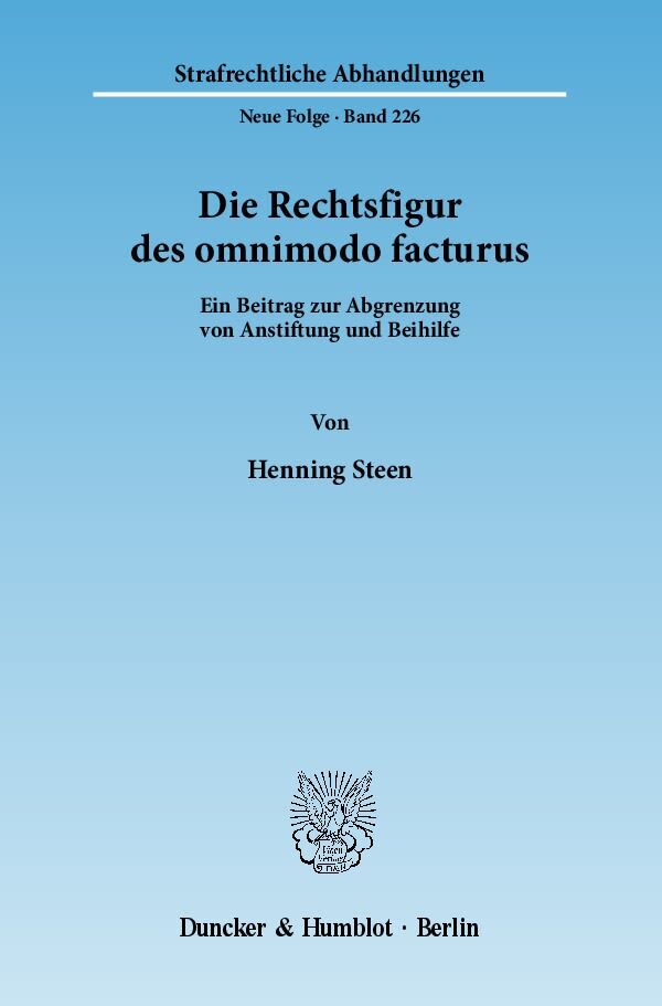 Die Rechtsfigur des omnimodo facturus
