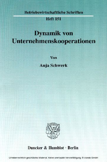 Dynamik von Unternehmenskooperationen.