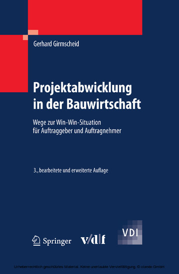 Projektabwicklung in der Bauwirtschaft