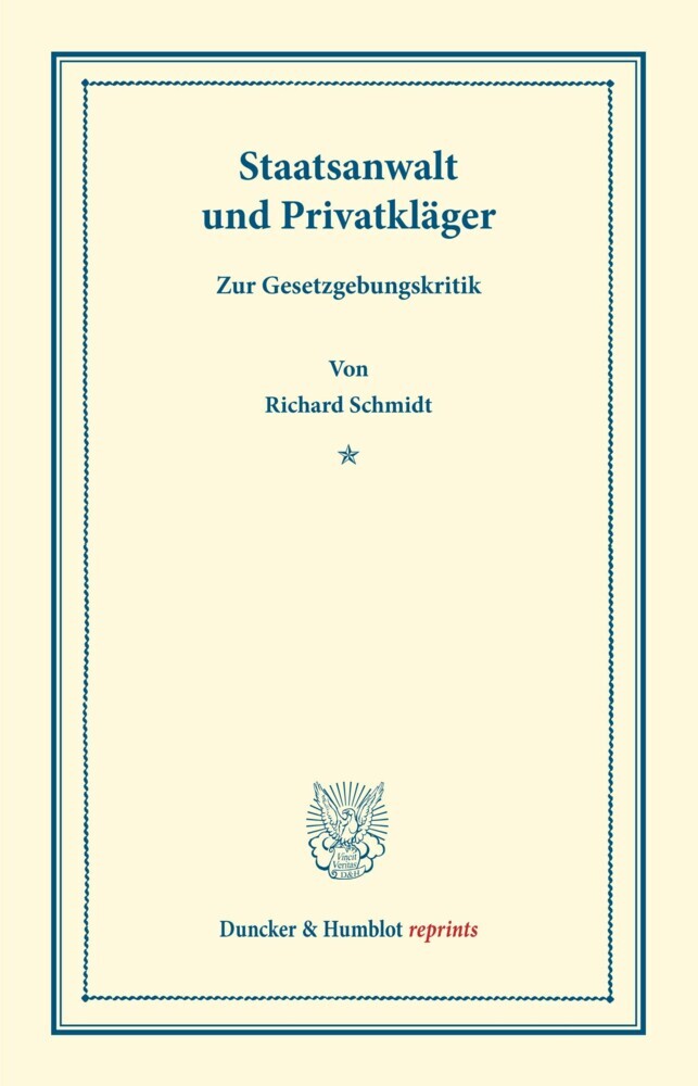 Staatsanwalt und Privatkläger.