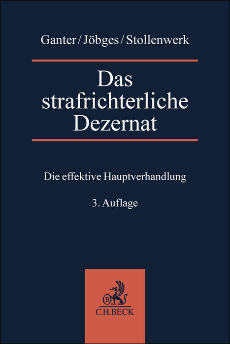 Das strafrichterliche Dezernat