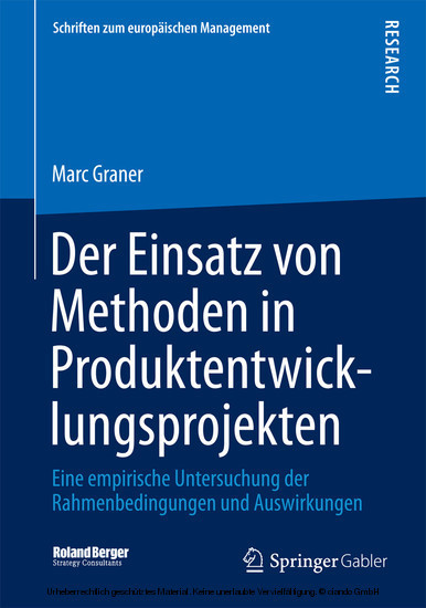 Der Einsatz von Methoden in Produktentwicklungsprojekten