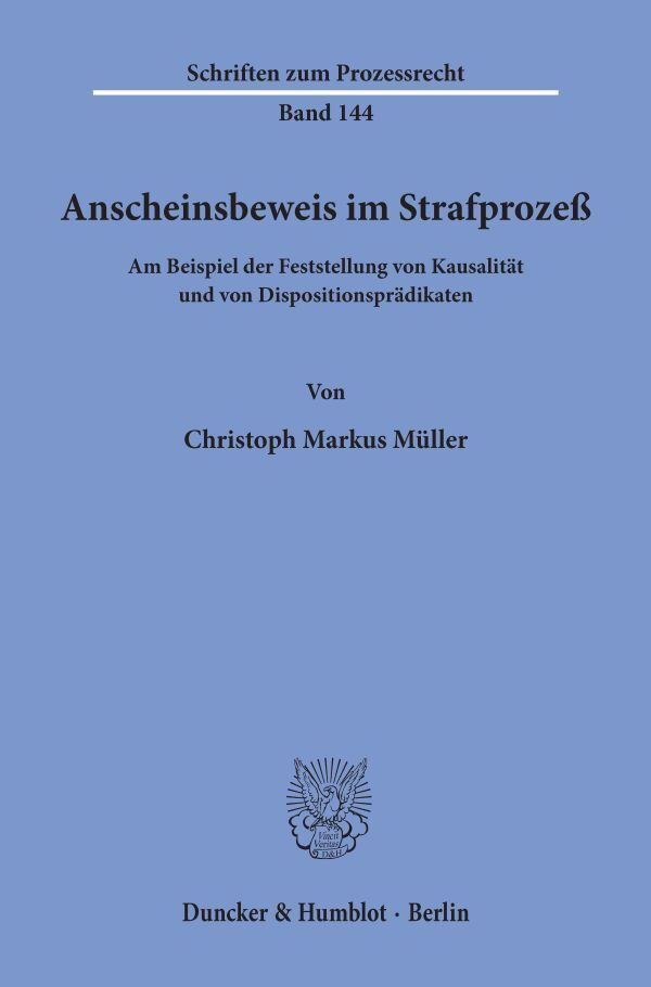 Anscheinsbeweis im Strafprozeß