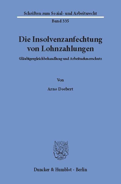Die Insolvenzanfechtung von Lohnzahlungen.