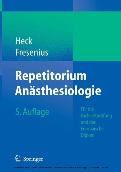 Repetitorium Anästhesiologie