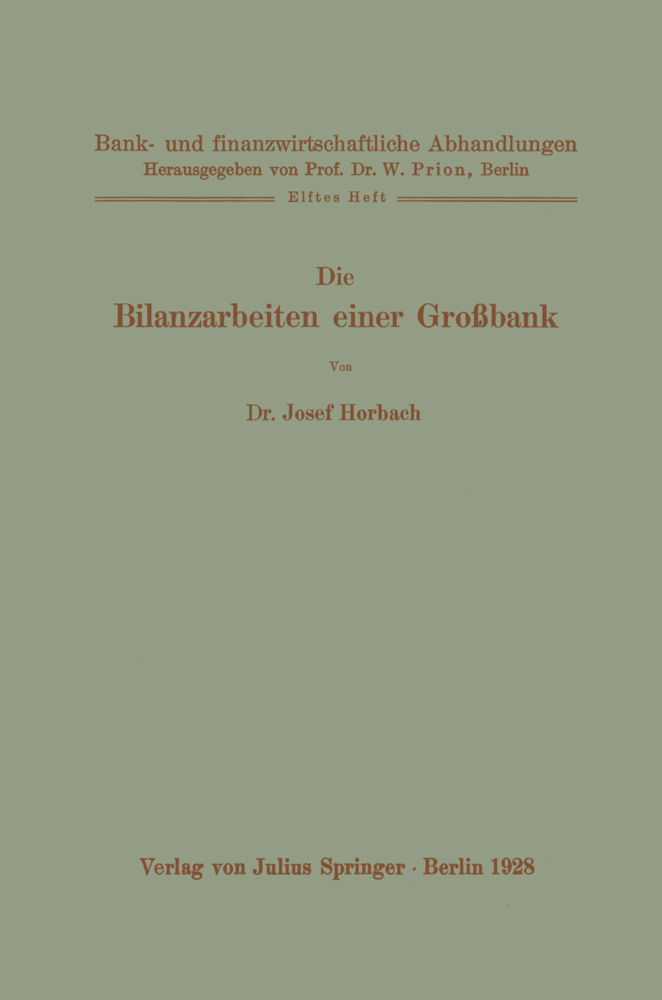 Die Bilanzarbeiten einer Großbank