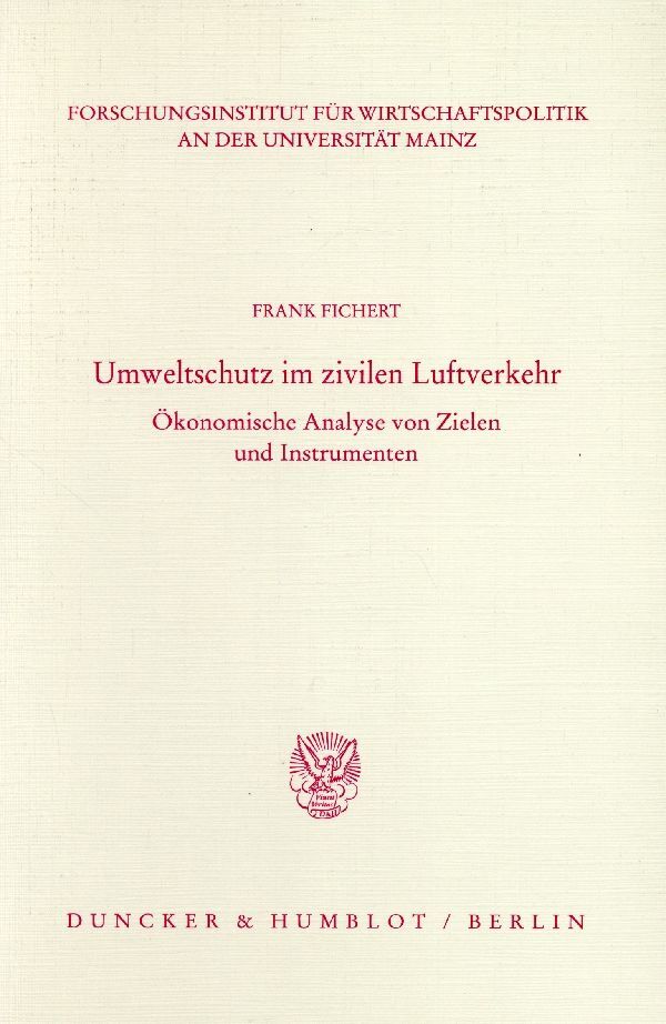 Umweltschutz im zivilen Luftverkehr.