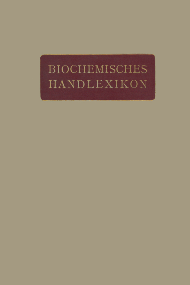 Biochemisches Handlexikon