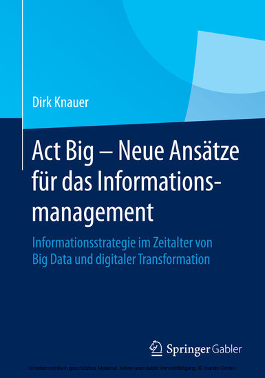 Act Big -  Neue Ansätze für das Informationsmanagement