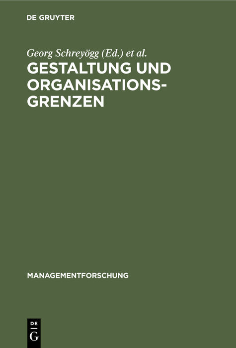 Gestaltung und Organisationsgrenzen