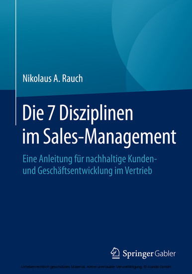 Die 7 Disziplinen im Sales-Management