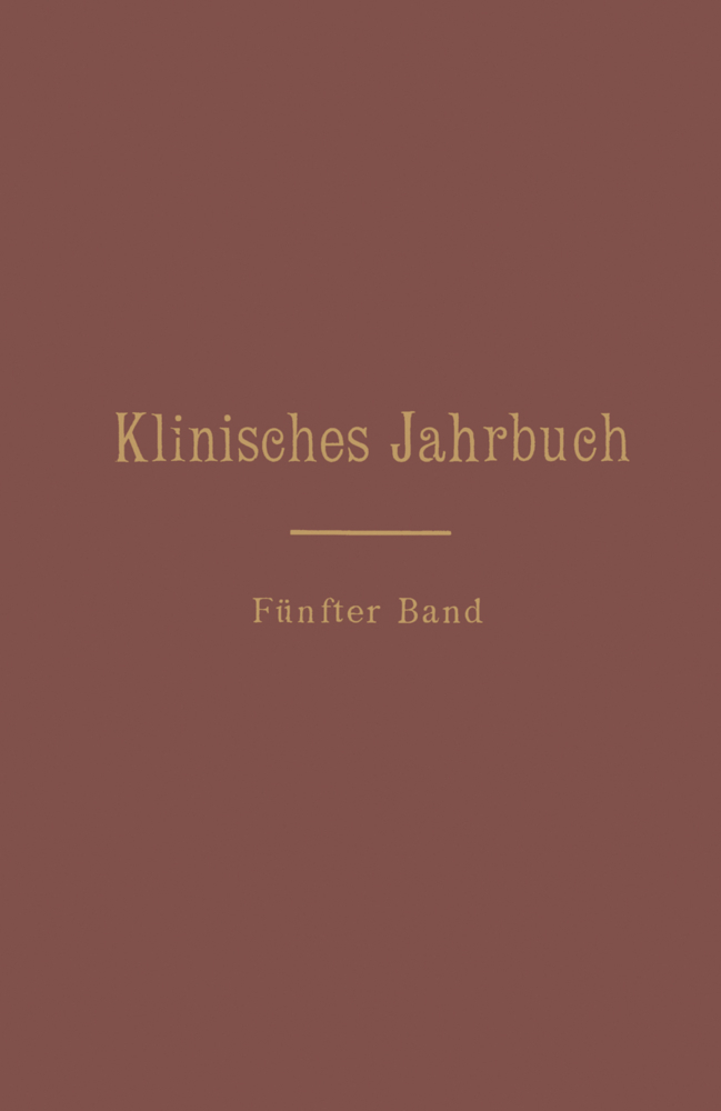 Klinisches Jahrbuch