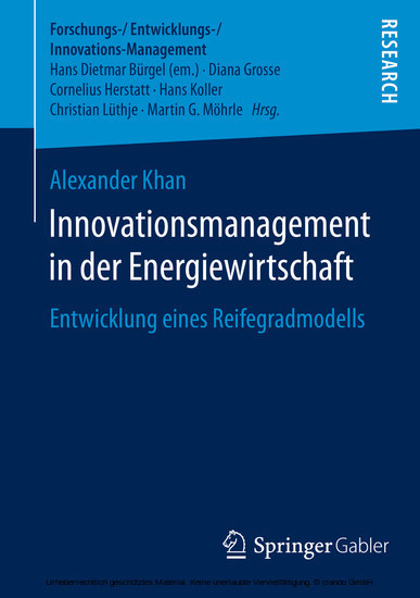 Innovationsmanagement in der Energiewirtschaft