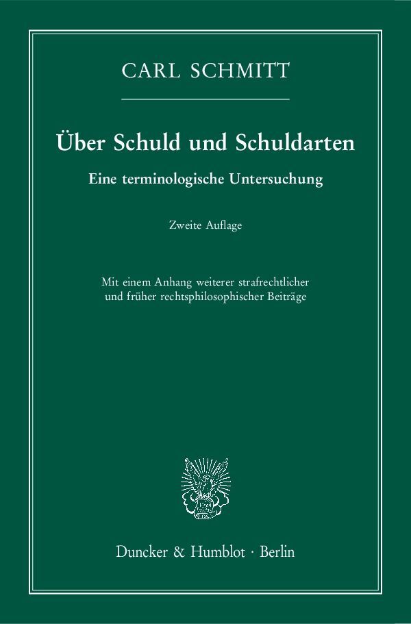 Über Schuld und Schuldarten