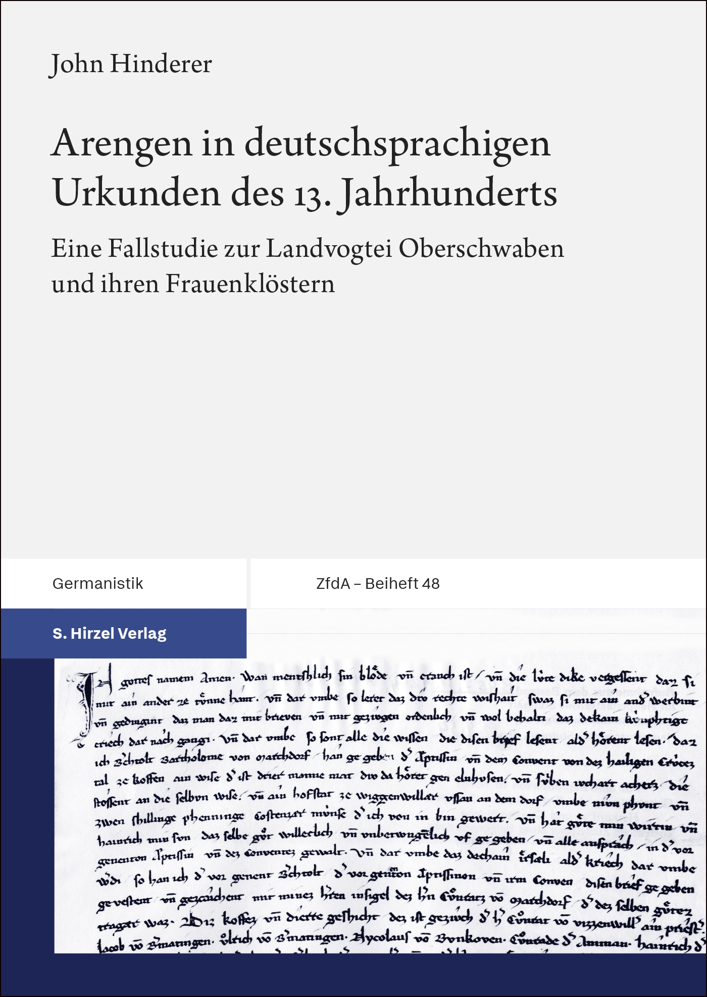Arengen in deutschsprachigen Urkunden des 13. Jahrhunderts